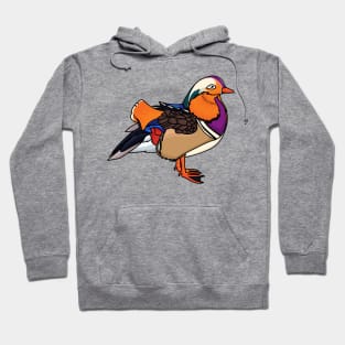 Colorful mandarin duck illustration Hoodie